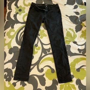 LOFT modern skinny jeans, black, size 27/4